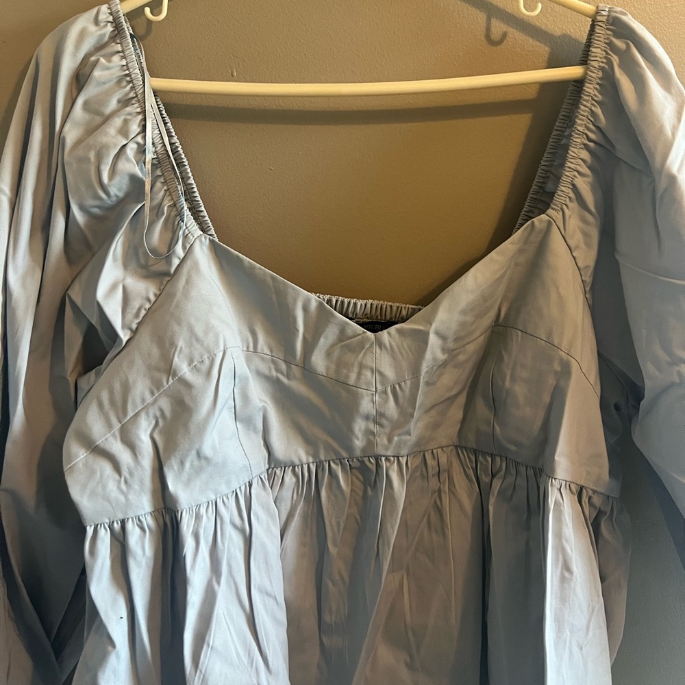 Banana Republic Poplin babydoll blouse